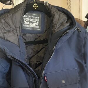 Levi's Men's Navy Puffer Jacket